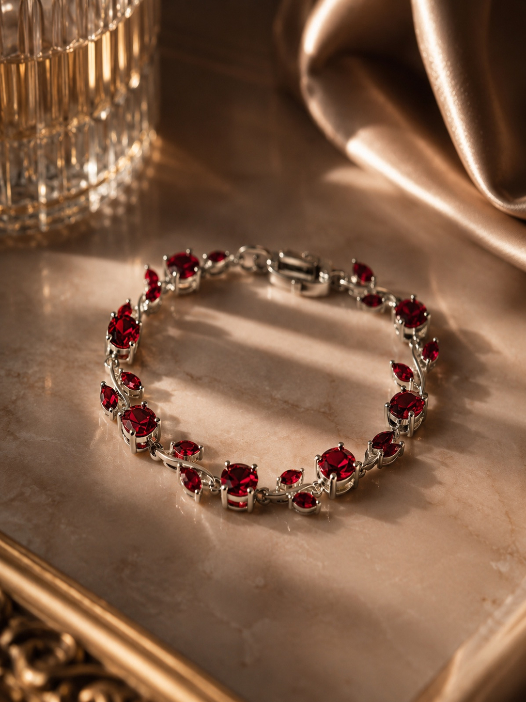 Red Tulip Bracelet - Image 3